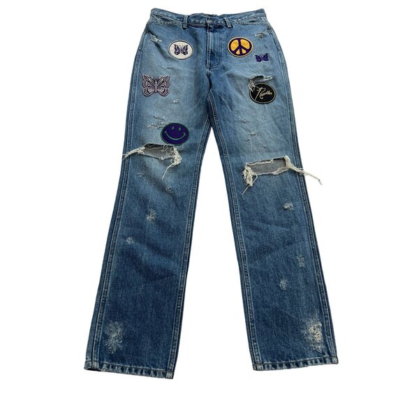 Needles Assorted Patches Jeans in Blue